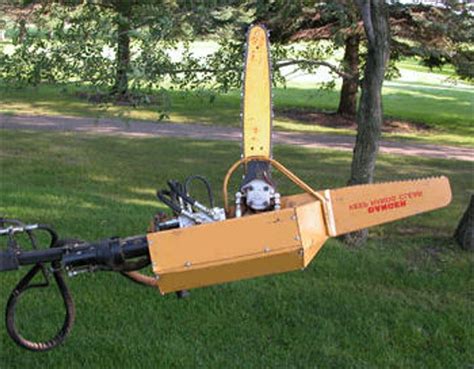 chainsaw for skid steer|limb saw attachment for tractor.